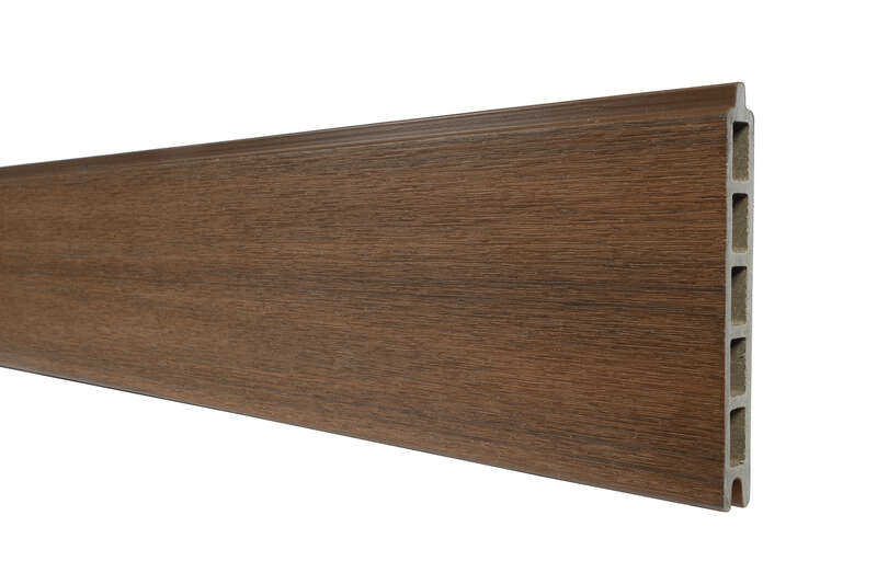 Lame de clôture en bois composite coextrudé FIBERDECK PREMIUM emboîtable pour clôture FIBERDECK BOSTON décors bois Ipé - H. 150 x Ép. 21 mm - L. 178 cm - Lot de 4 pièces
