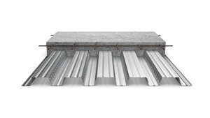 Plancher collaborant COFRAPLUS® 60 en acier galvanisé - L. 5000 x l. 1035 x Ép. 0,75 mm