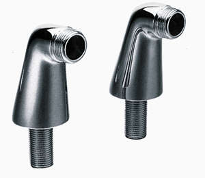 2 colonnettes standard 70 mm m3/4" - m1/2" chrome