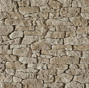 Pierre de parement ORSOL PIERRE DE CAUSSE en pierre reconstituée ton naturel - pour pose sur treilis - Ép. 4 cm - ± 0,4 m²
