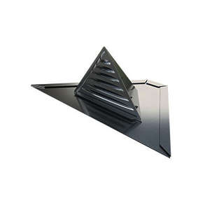 Châtière complète triangulaire en zinc naturel