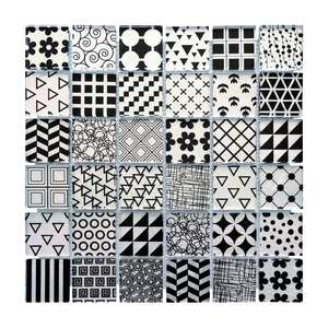 Mosaïque Abstrait CASA LINEA - tesselle 4.8x4.8 - L. 300 x l. 300 x épai. 8 mm