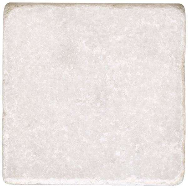 Marbre pour revêtement en pierre naturelle L. 10 x l. 10 cm blanc verona vieilli