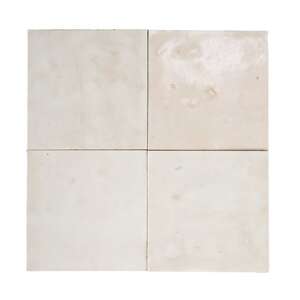 Revêtement pour mur intérieur en terre cuite émaillée BATI ORIENT ZELLIGE blanc L. 10 x l. 10 cm