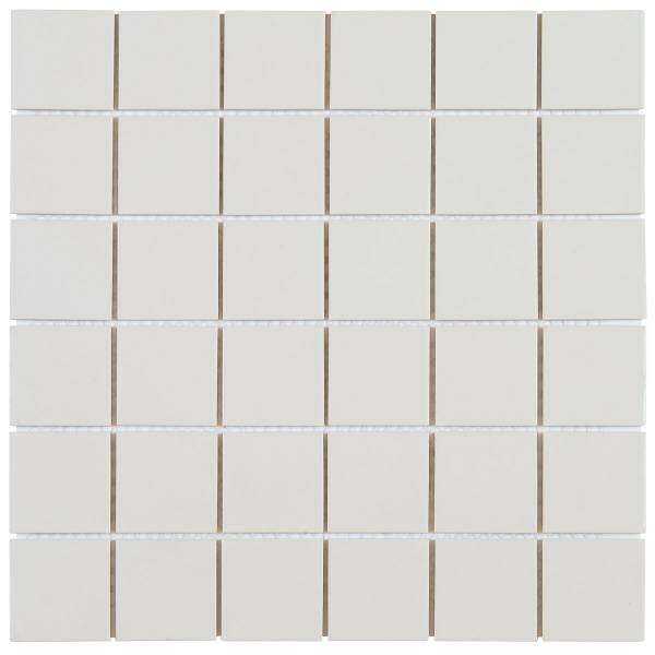 Mosaïque pour sol / mur intérieur en grès cérame BATI ORIENT MIX blanc beige L. 30,6 x l. 30,6 cm