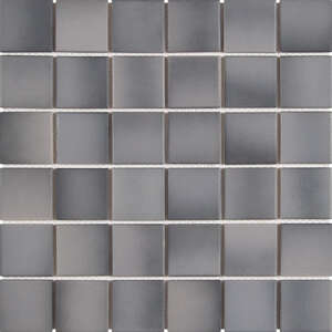 Mosaïque pour sol intérieur en grès cérame BATI ORIENT MIX gris clair L. 30,6 x l. 30,6 cm