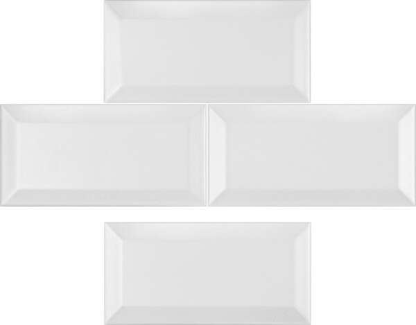 Carrelage pour mur intérieur BATI ORIENT METRO blanc mat L. 15 x l. 7,5 cm x Ép. 7 mm - Non rectifié
