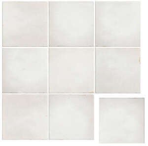 Carrelage pour mur intérieur BATI ORIENT ZELLIGE blanc L. 10,8 x l. 10,8 cm x Ép. 10 mm - Non rectifié