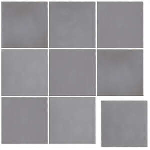 Carrelage pour mur intérieur BATI ORIENT ZELLIGE gris orage L. 10,8 x l. 10,8 cm x Ép. 10 mm - Non rectifié