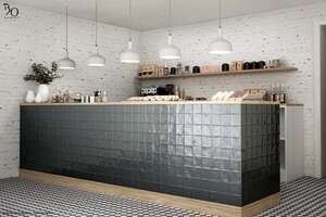 Carrelage pour mur intérieur BATI ORIENT ZELLIGE noir carbone L. 10,8 x l. 10,8 cm x Ép. 10 mm - Non rectifié