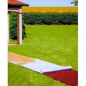Toile De Paillage 1x50m 50m² Avec 20 Piquets - Géotextile Anti Mauvaises Herbes 90g/m²