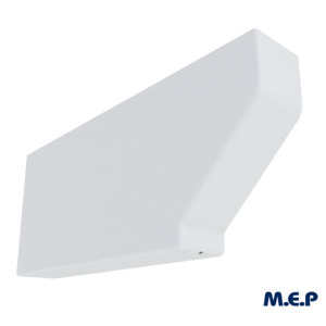 Protège panne AQUITAINE en PVC blanc L. 600 x l. 90 x H. 250 mm