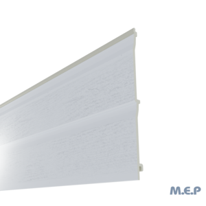 Bardage PVC BARCEL aspect nervuré bois 300 mm x 5 ml - Blanc