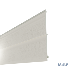 Bardage PVC BARCEL aspect nervuré bois 300 mm x 5 ml - Crème Mat