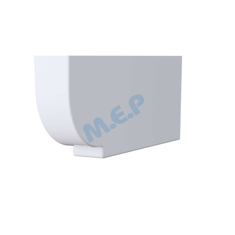 Protège panne BOURGOGNE en PVC blanc L. 600 x l. 90 x H. 250 mm