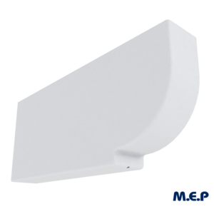 Protège panne BOURGOGNE en PVC blanc L. 600 x l. 90 x H. 250 mm
