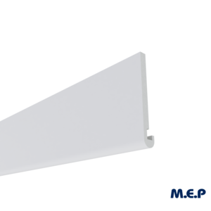 Planche de rive moulurée en PVC cellulaire RIVECEL B16 blanc L. 5000 x H. 200 mm