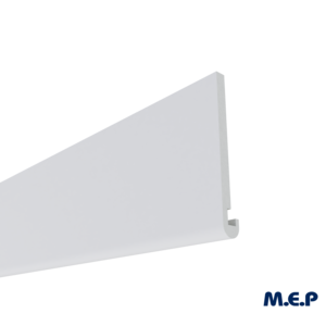 Planche de rive moulurée en PVC cellulaire RIVECEL B16 blanc L. 5000 x H. 225 mm