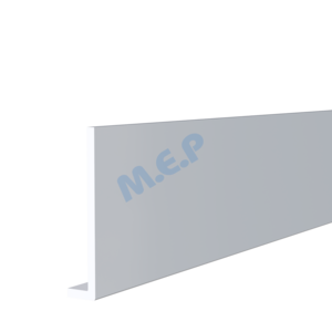 Planche de rive moulurée en PVC cellulaire RIVECEL L9 blanc L. 5000 x H. 175 mm