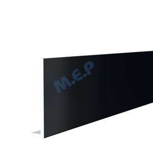 Planche de rive moulurée en PVC cellulaire RIVECEL L9 anthracite L. 5000 x H. 175 mm