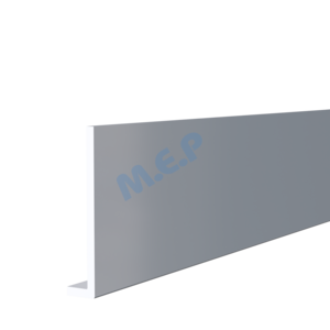 Planche de rive moulurée en PVC cellulaire RIVECEL L9 gris L. 5000 x H. 175 mm