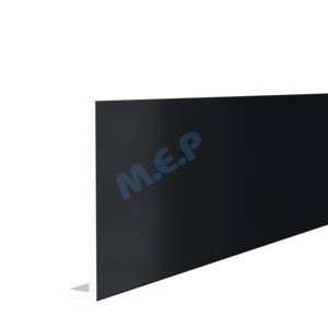 Planche de rive moulurée en PVC cellulaire RIVECEL L9 anthracite L. 5000 x H. 200 mm