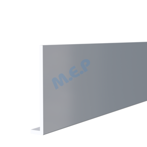 Planche de rive moulurée en PVC cellulaire RIVECEL L9 gris L. 5000 x H. 200 mm