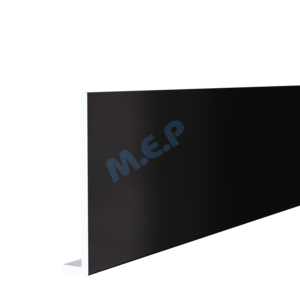 Planche de rive moulurée en PVC cellulaire RIVECEL L9 noir L. 5000 x H. 200 mm