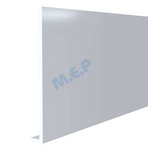 Planche de rive moulurée en PVC cellulaire RIVECEL L9 blanc L. 5000 x H. 300 mm