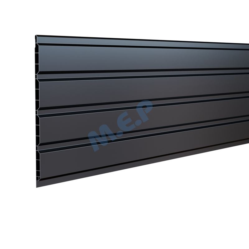 Lambris SE PLANCREUX en PVC noir L. 4 x l. 0,25 m x H. 10 mm