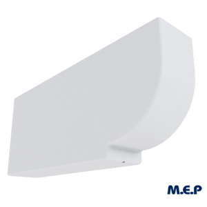 Protège panne BOURGOGNE en PVC blanc L. 600 x l. 110 x H. 250 mm