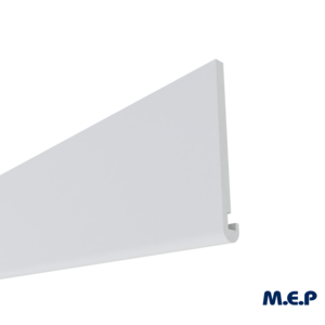 Planche de rive arrondi en PVC cellulaire RIVECEL B16 blanc L. 5000 x H. 250 mm