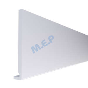 Planche de rive arrondi en PVC cellulaire RIVECEL L16 blanc L. 5000 x H. 200 mm