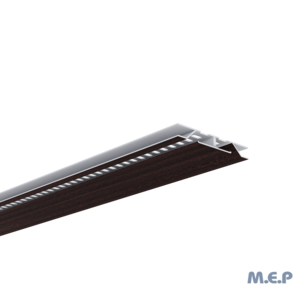 Grille de ventilation dissimulée - L. 2 ml - Acajou