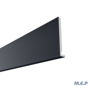 Planche de rive PVC RIVECEL "L16" H. 200 mm L. 5 m - Anthracite