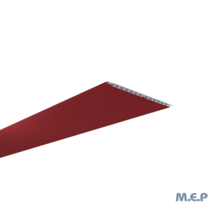 Lambris PVC sous toiture type SME 2 frises - ep. 10 mm 0.25 x 4 ml - Rouge Basque