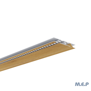 Grille de ventilation dissimulée - L. 2 ml - Chêne Clair