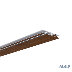 Grille de ventilation dissimulée - L. 2 ml - Chêne Miel