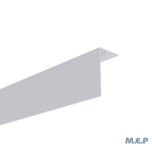 Couvercle d'angle (mâle) 90 x 50 mm L. 3 m - Blanc