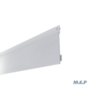 Bardage PVC ISOCEL Veiné Bois 166 mm x 4 ml - Blanc