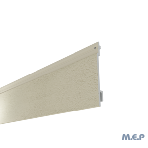 Bardage PVC ISOCEL Crépi 154 mm x 4 ml - Ambre Clair