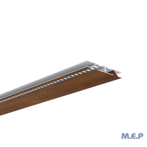 Grille de ventilation dissimulée - L. 2 ml - Chêne Doré
