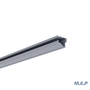 Finition moulurée murale clipsable - L. 4 ml - Gris