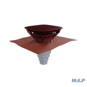 Chapeau de ventilation faibles pertes pour toiture tuile 160 mm - Tuile
