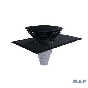 Chapeau de ventilation faibles pertes pour toiture ardoise 160 mm  - Anthracite