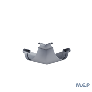 Angle Int/Ext 90° à coller pour gouttière demi-ronde GD16 - Gris