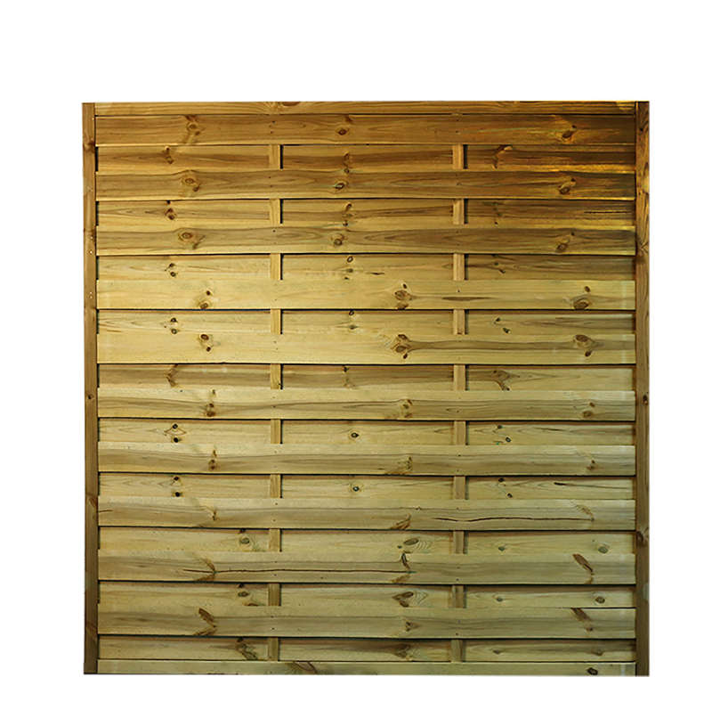 Ecrans pour clôture droit à lames alternées en pin traité classe 4 - L. 1800 x l. 30 x H. 1800 mm