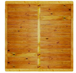 Ecrans pour clôture droit à lames alternées vertical en pin traité classe 4 - L. 1800 x l. 45 x H. 1800 mm