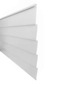 Demi-lame pour claustra ALUCLOS ALUCLIN XL en aluminium L. 180 x H. 93 cm - blanc 9016
