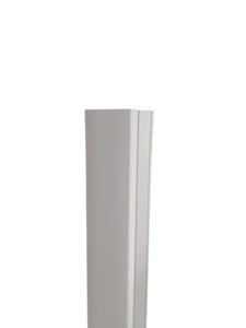 Poteau ALUCLOS ALU20 en aluminium L. 76 x l. 70 mm - H. 1,42 m blanc 9016